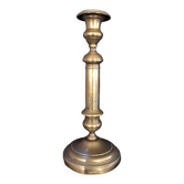 Bronze torch candle holder early 20th century