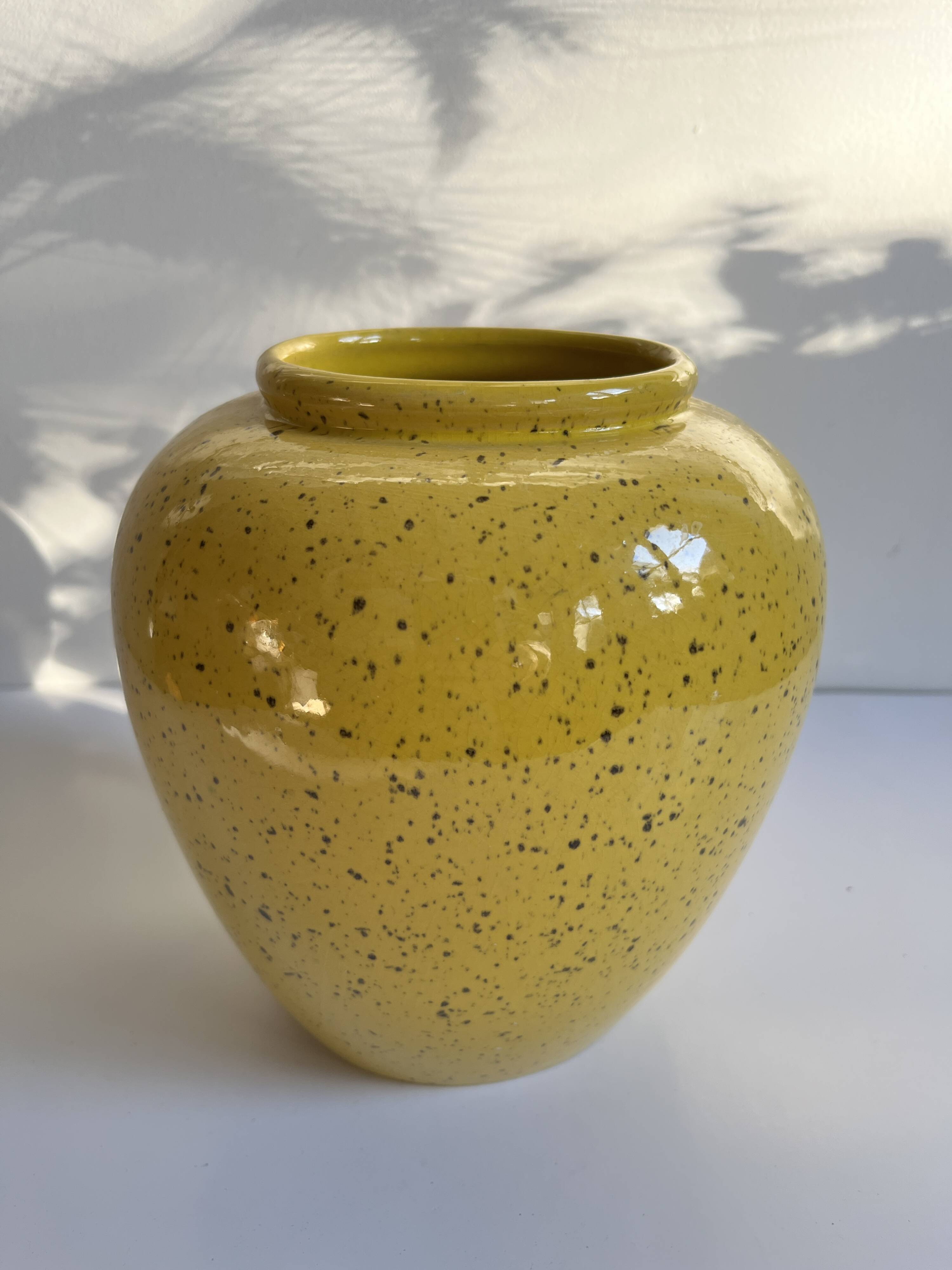 West Germany Yellow Vase
