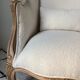 Shepherdess armchair completely restored in fabric buckle