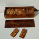 Ebony wooden domino game