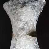 Hillebrand Murano ice glass wall lamp by Egon Hillebrand, 1960