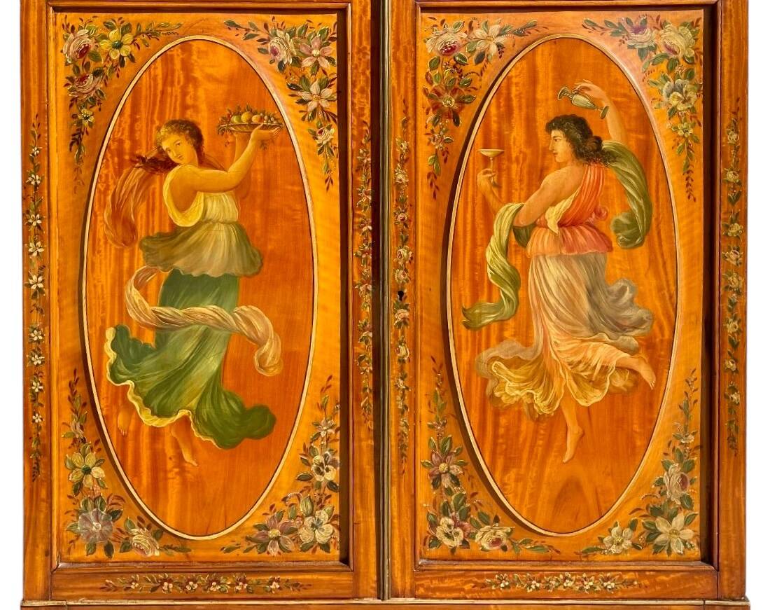 Marquetry sideboard by Hobbs & Co. London