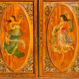 Marquetry sideboard by Hobbs & Co. London
