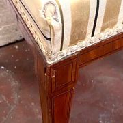 Louis XVI style bedroom chair in 19th century veneer wood