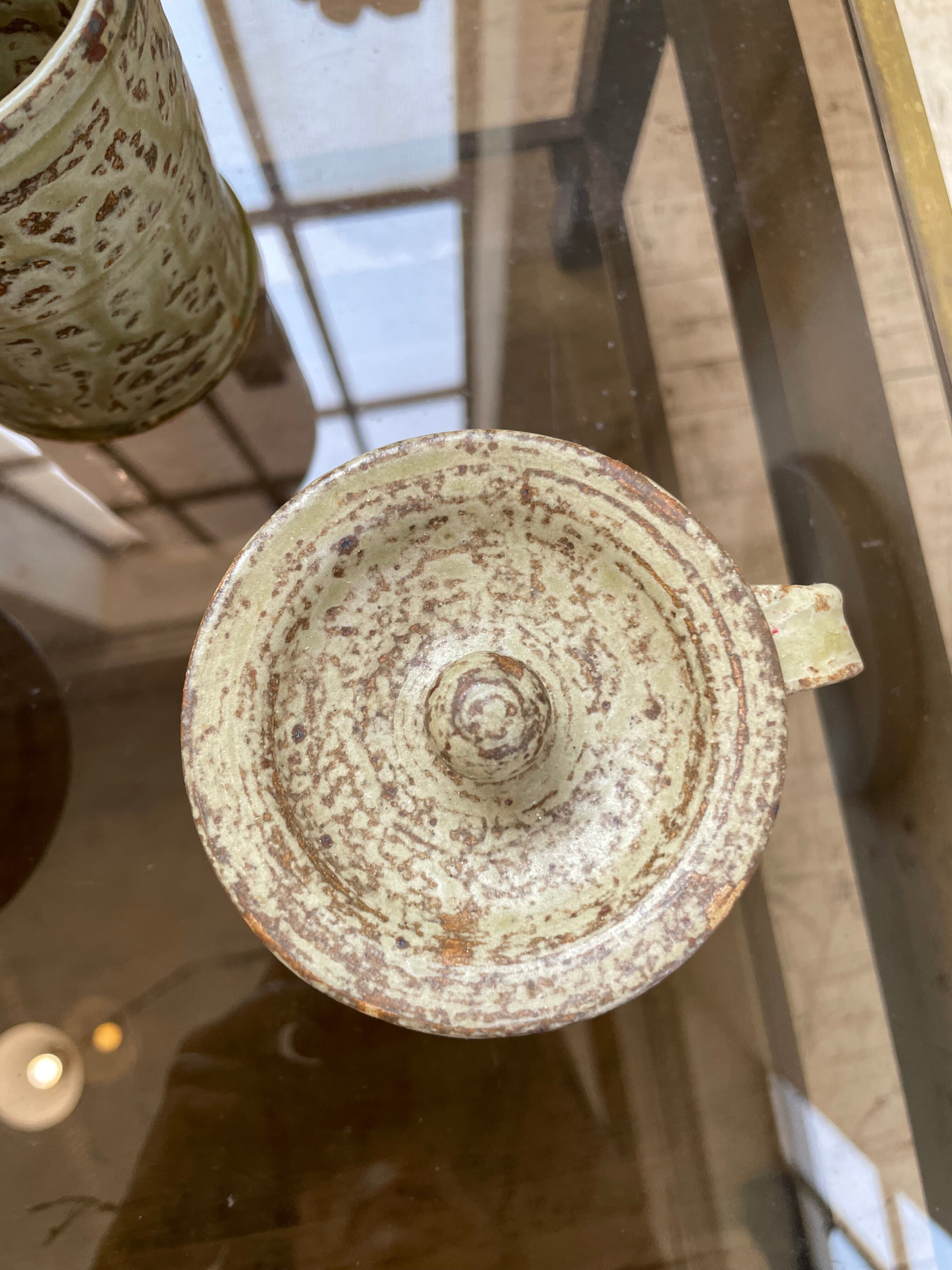 Stoneware herbal tea cup set La Hulotte Caylus