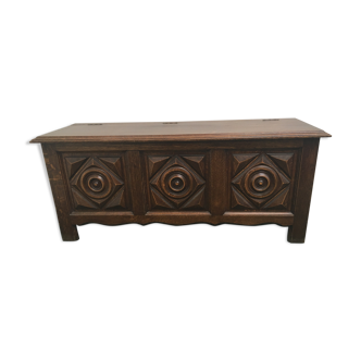 Coffre banc style breton