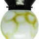 Art Deco ceiling lamp with glass shade from Polam, Poland, 1950s