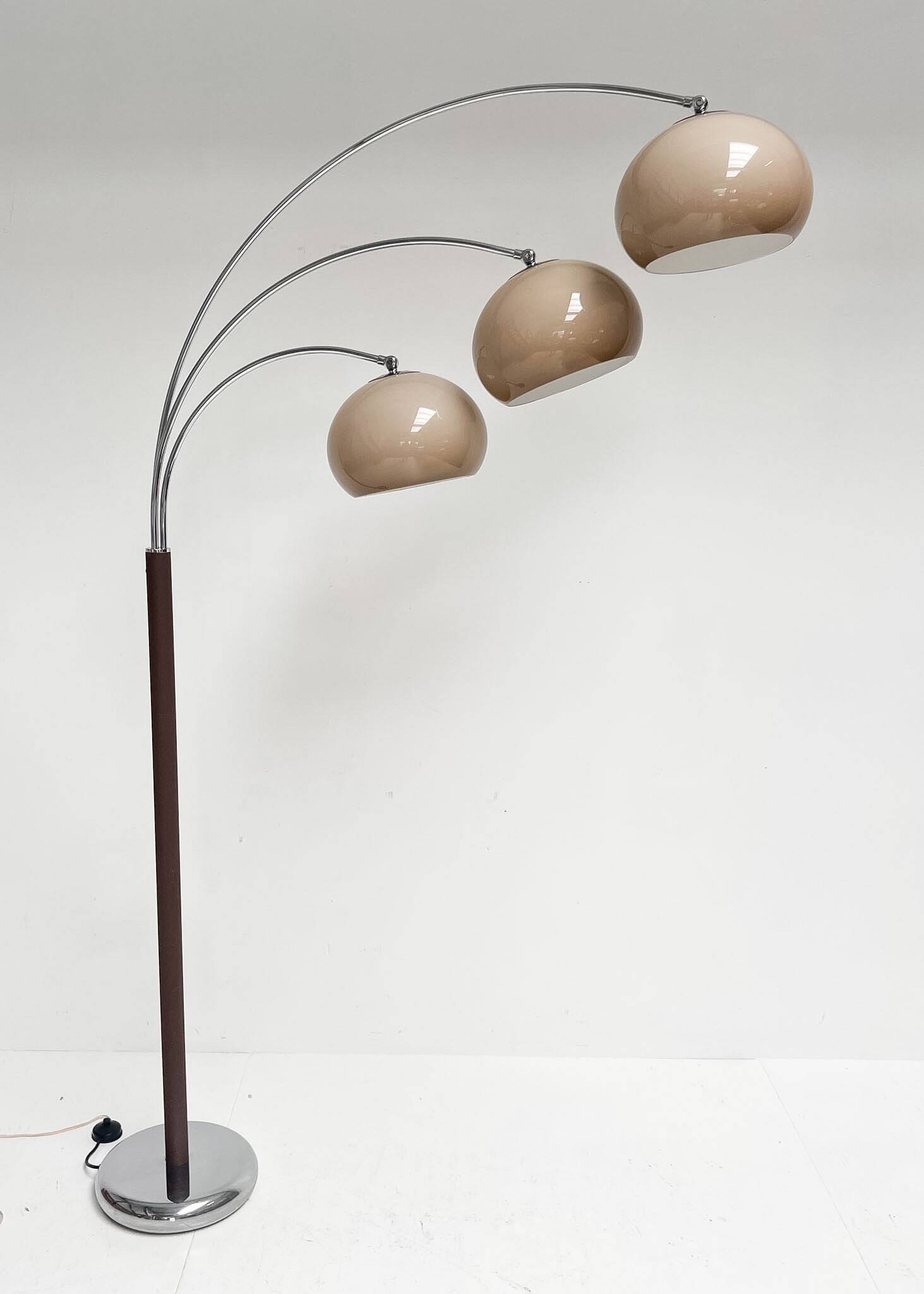 Space Age arc lamp by Dijkstra Lampen, 1970s