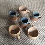 Série de 6 tasses en grès