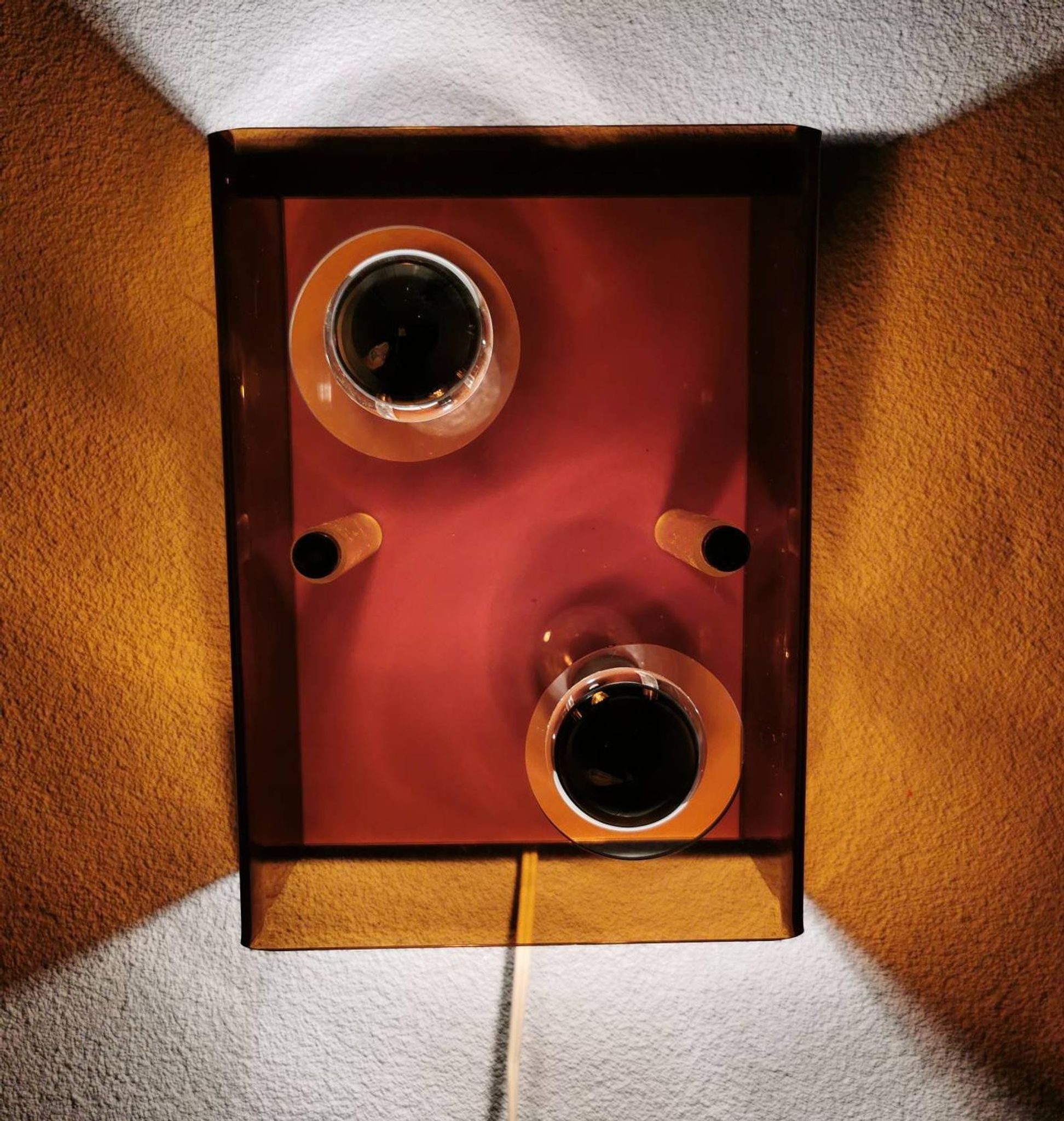 Applique artisanale en plexiglas Herda 1980