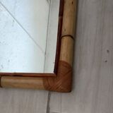 Bamboo mirror 70s
