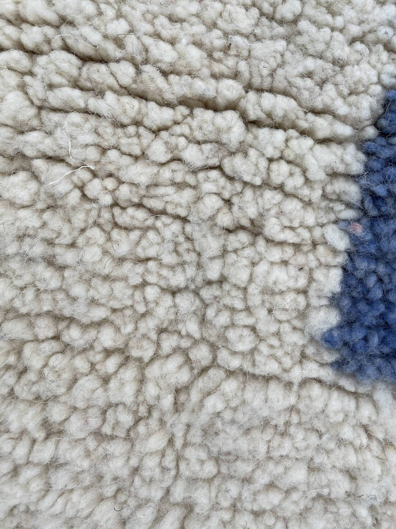 Berbere beni ouarain abstract wool rug 120 x 200 cm