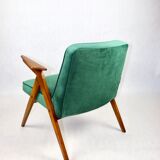 Green Bunny Armchair by Józef Chierowski, 1970s