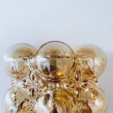 Bubble glass wall lamp by Helena Tynell for Glashütte Limburg, 1960's modernist