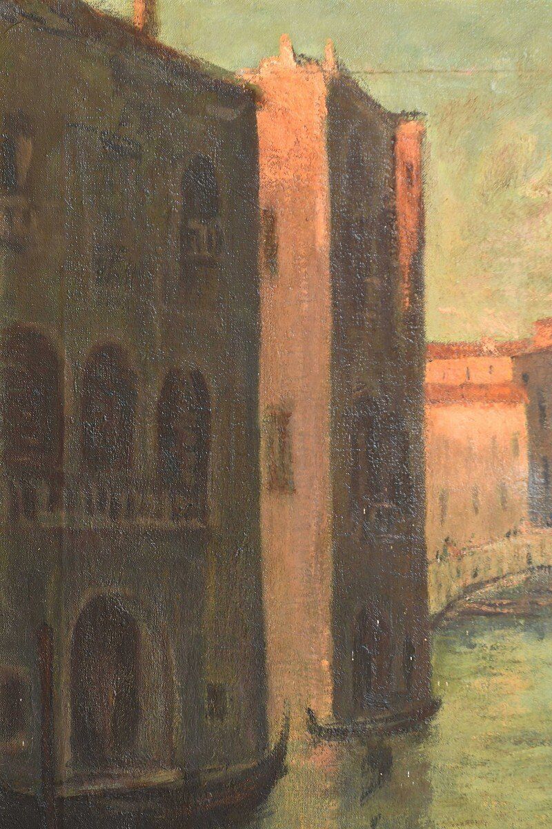 Oil on canvas - Scene in Venice