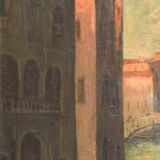 Oil on canvas - Scene in Venice