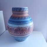 Ceramic vase vallauris lb, l bacculini