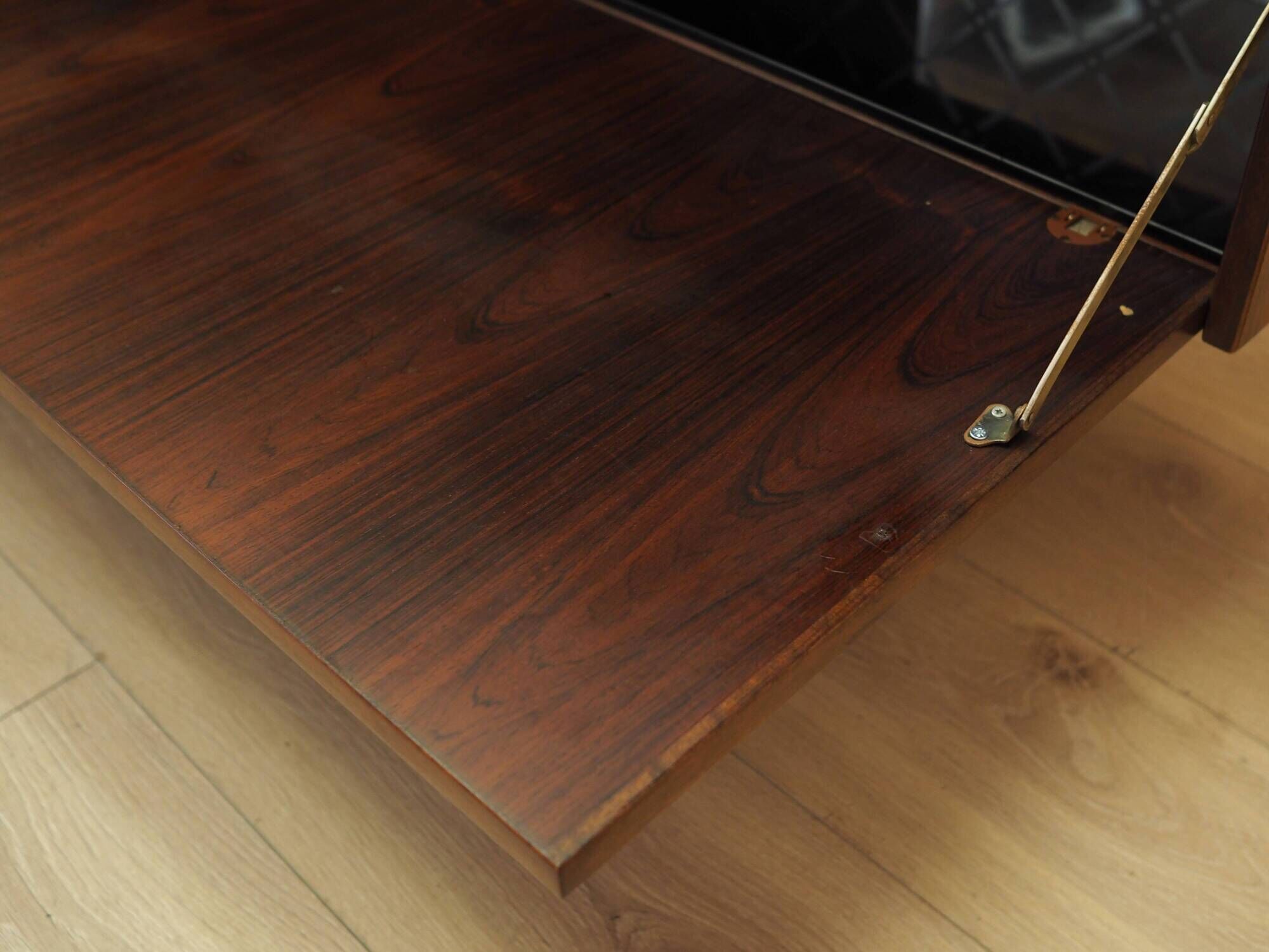 Bookcase with bar cabinet, rosewood veneer, Denmark, 1970s