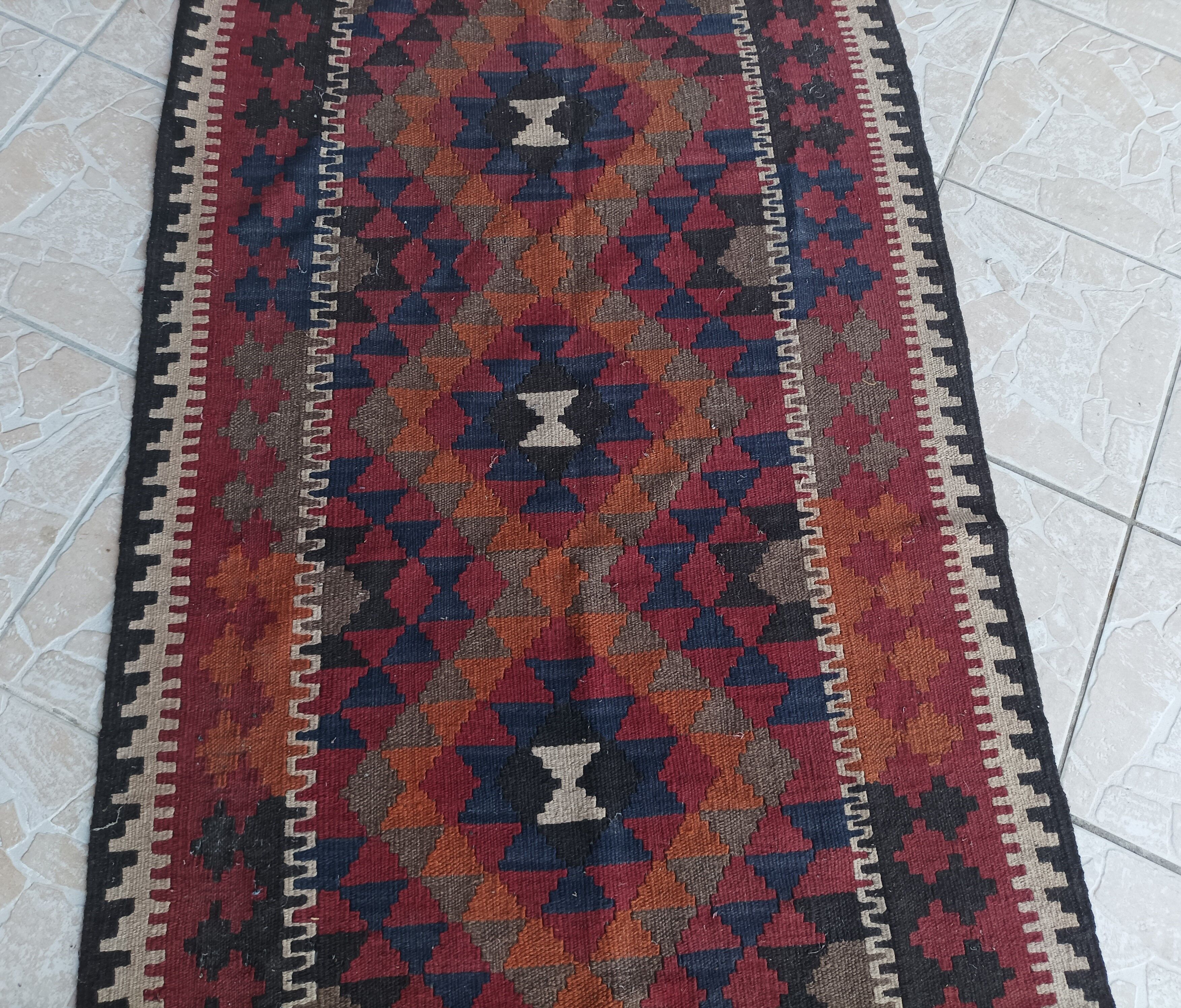 Vintage Kilim rug 200 x 97