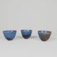 Mid-Century Modern Set of 3 Bowls Rörstrand Gunnar Nylund, Sweden, 1950s