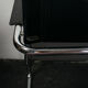 Fauteuil noir, années 70-80