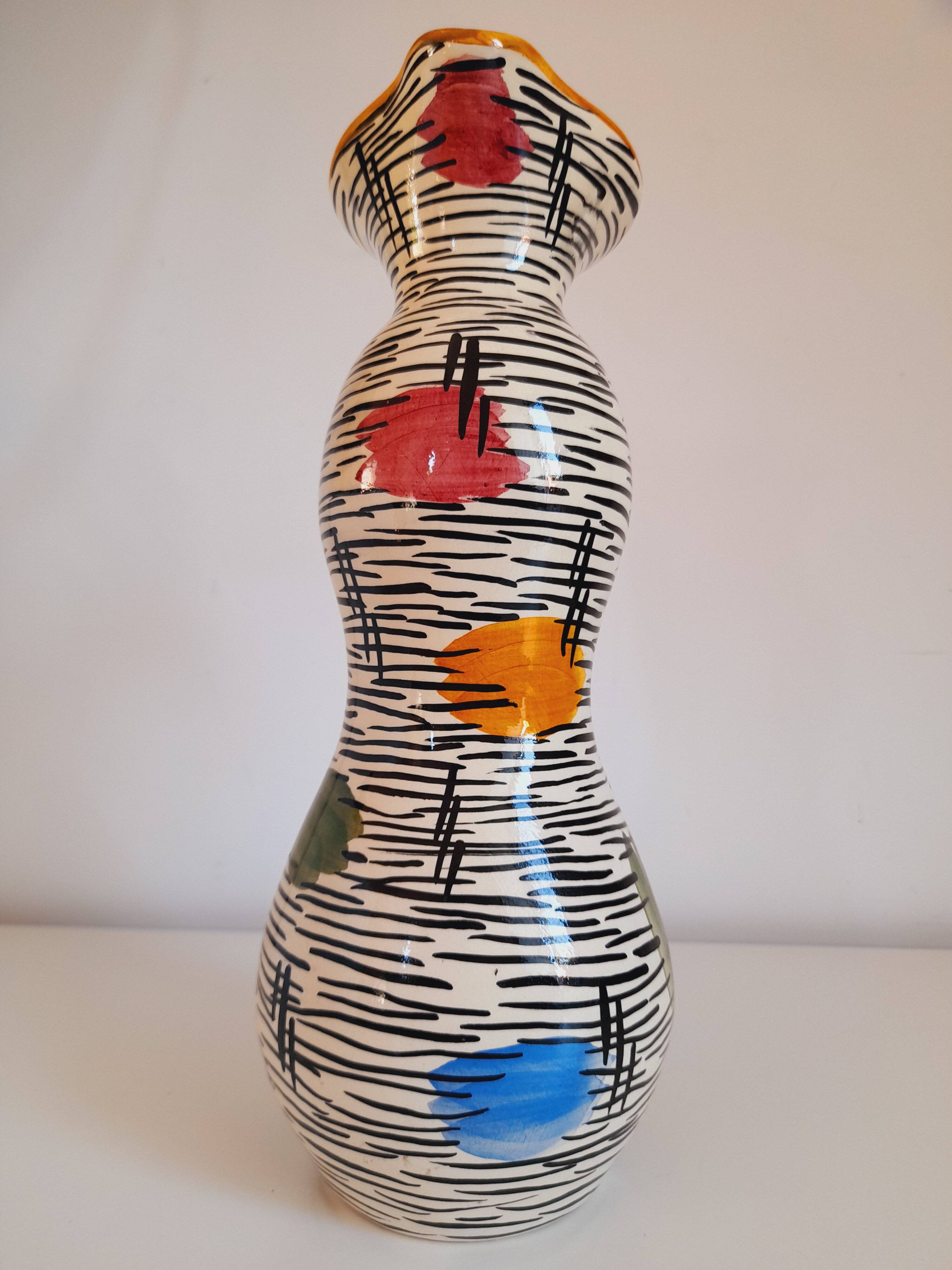 Vintage handmade pitcher from the 1960s.