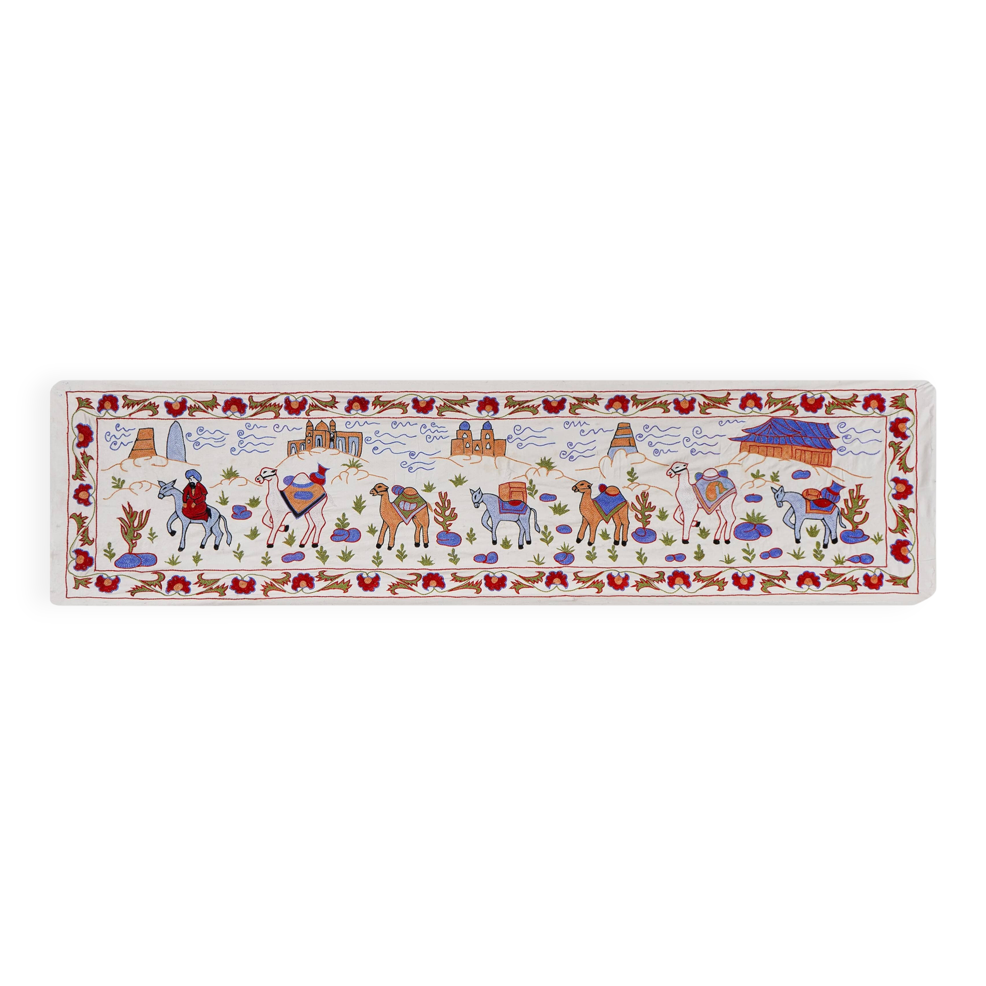 Tapis turc vintage noué à la main