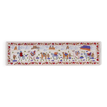 Hand-knotted rug, vintage Turkish rug 50x184 cm