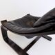 Nelo Kroken leather chair with ottoman by Ake Fribytter