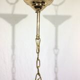1-light lantern in gold metal
