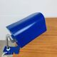 Lampe pince orientable bleue, flexible chrome, années 800, vintage