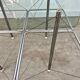 Old Italian design architectural coffee table from the 70s vintage glass and metal