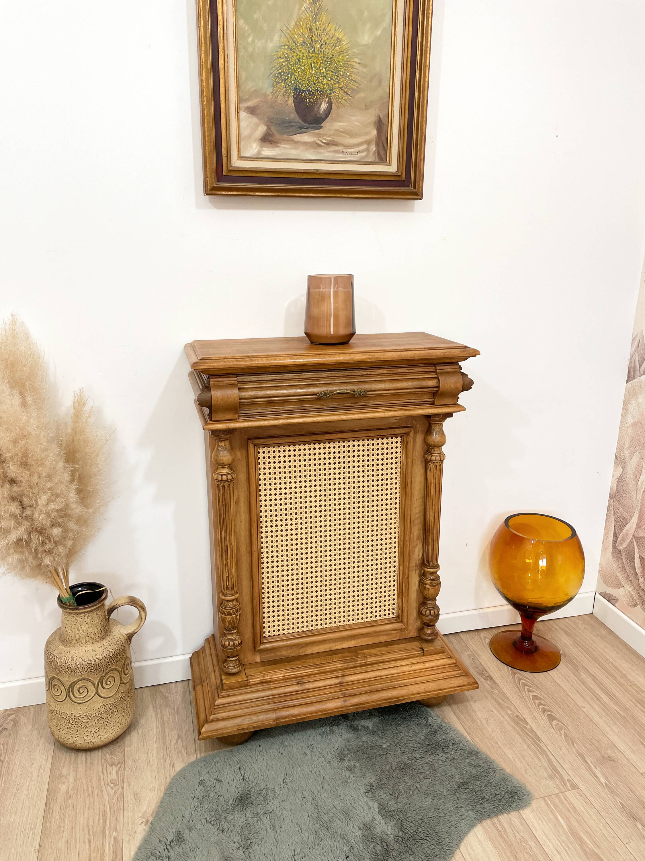 Napoleon III height walnut furniture - Double decoration