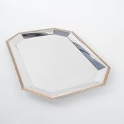 Stainless steel tray, Italian design, 1970s, made in Italy
