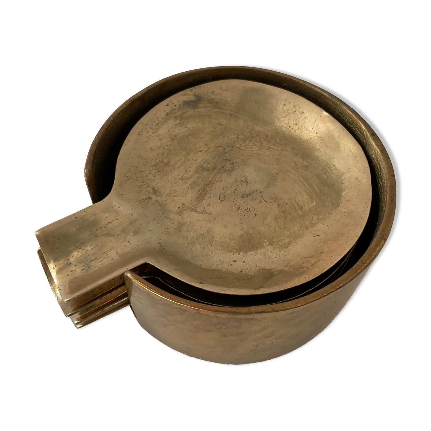 Series of bronze ashtrays from the 50s