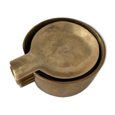 Series of bronze ashtrays from the 50s