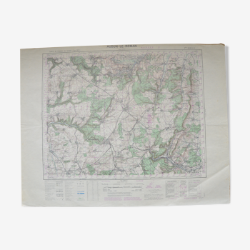 Audun-Le-Roman vintage map