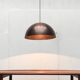 Mid-century copper dome pendant