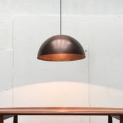 Mid-century copper dome pendant