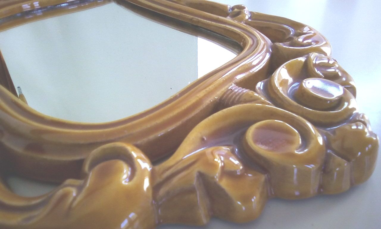 Ceramic mirror - 40x20cm