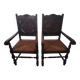 Paire de fauteuils néo basque