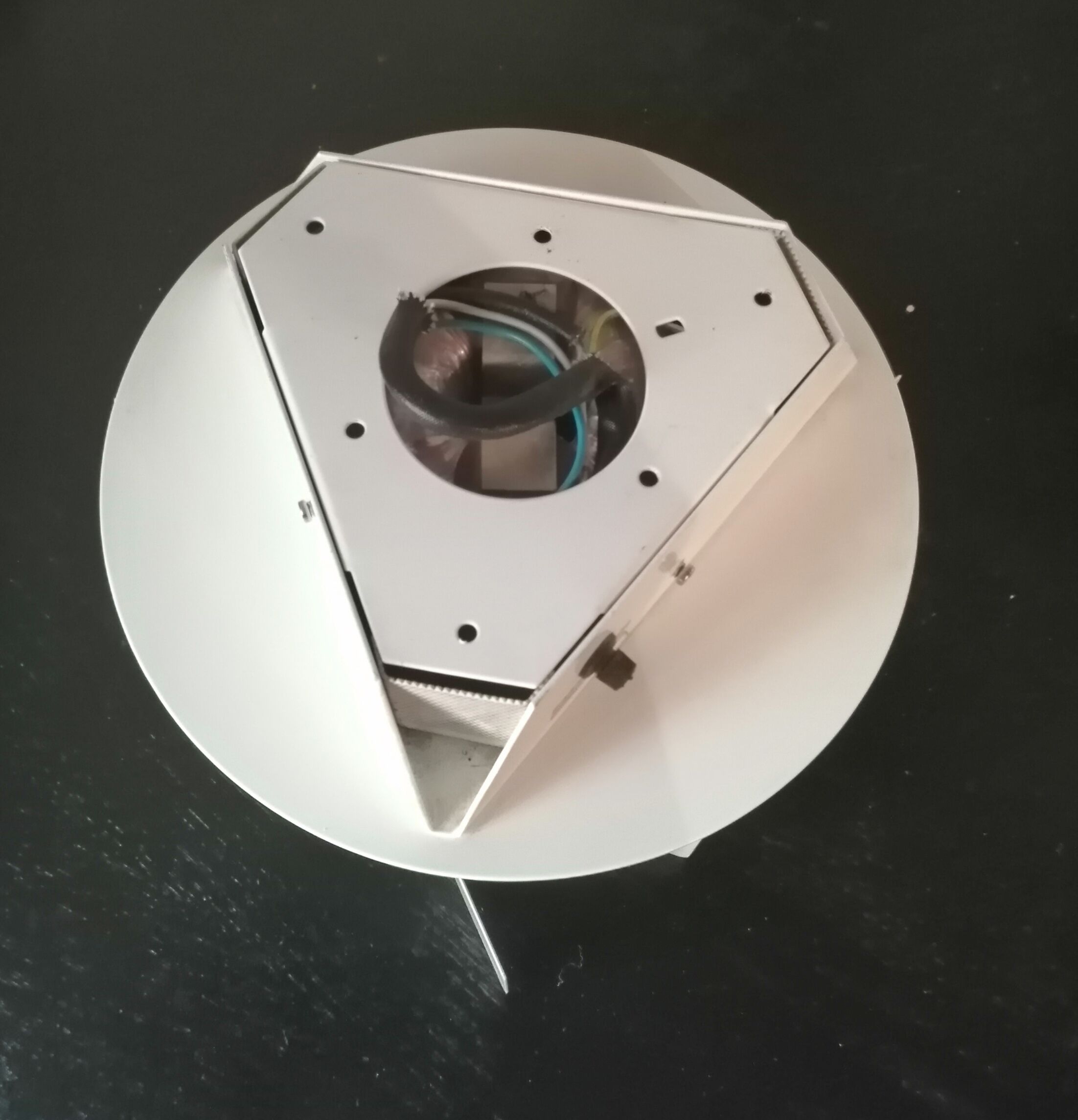 Ceiling lamp 3 adjustable metal lamps vintage 1980