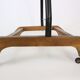Valet serviteur muding années 60 vintage bois et métal peint en noir