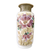 Painted opaline vase, 1900