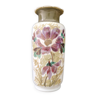 Vase en opaline peinte, 1900