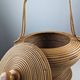 Large Rattan basket by Vivai del Sud, Italy 1960s