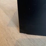 70s coffee table in brushed aluminum