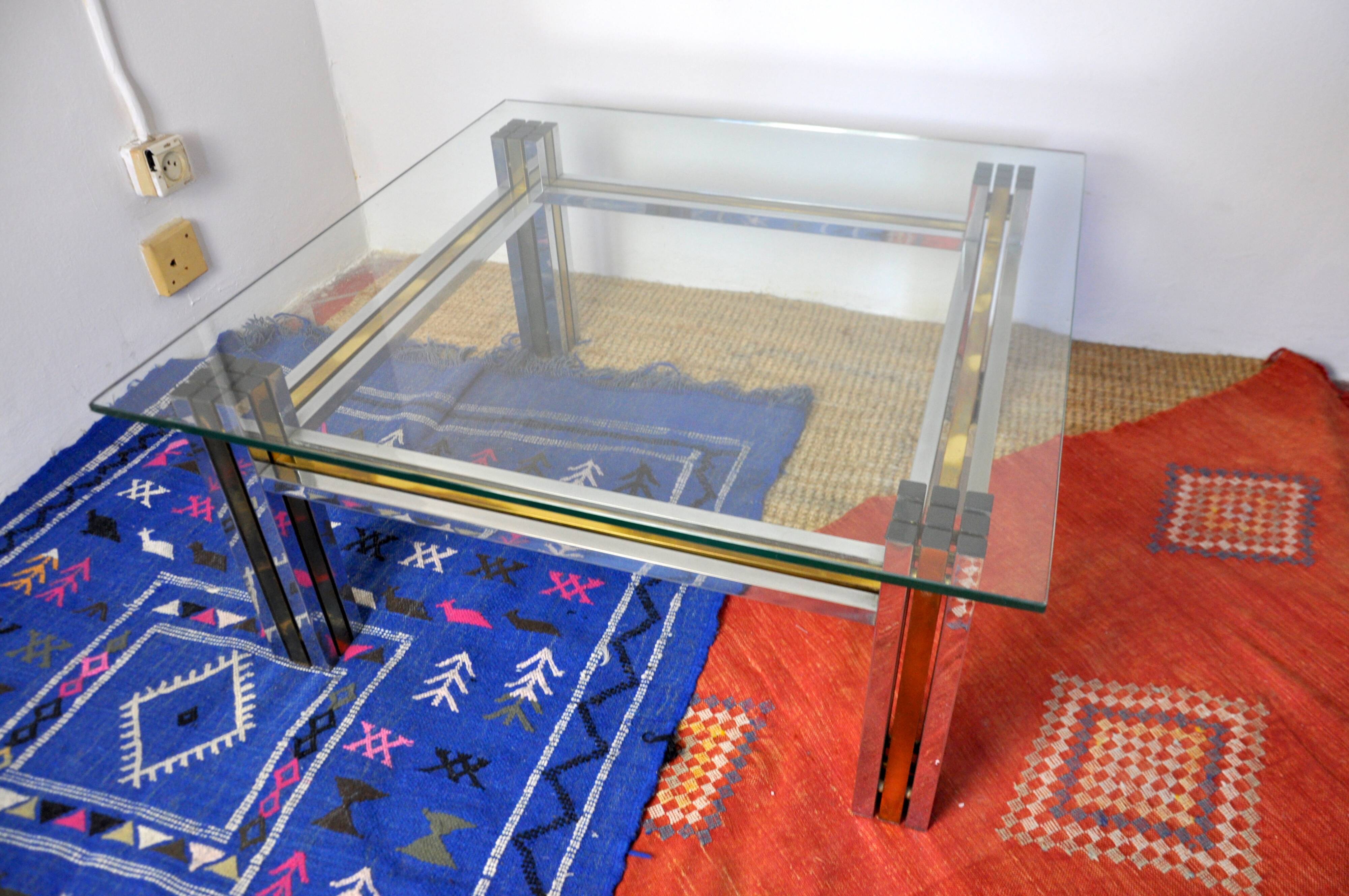 Table basse Hollywood Regency, Italie, 1970
