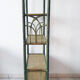 Bamboo shelf & green rattan