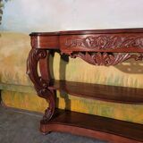 Large mahogany dining console